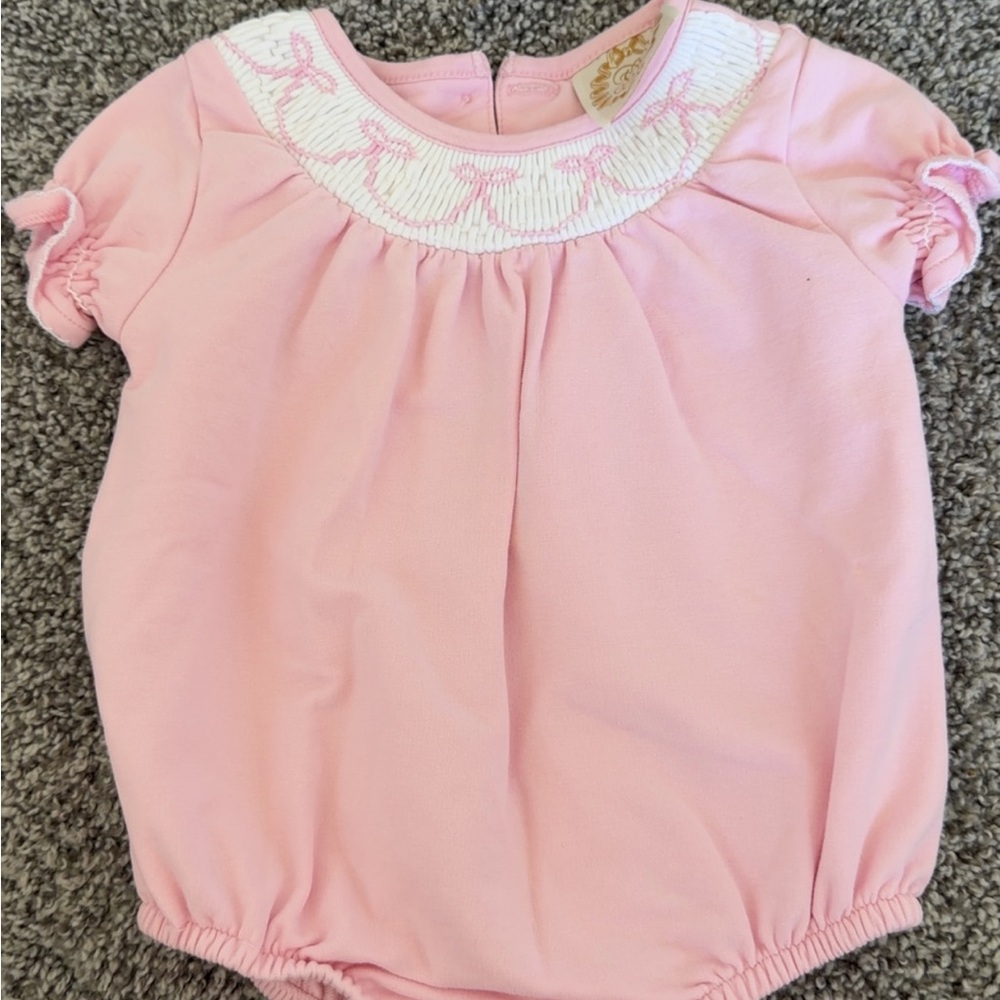 The Beaufort Bonnet Company Pink Baby One Piece